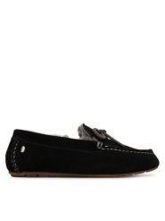 EMU Australia Mokasyny Sandrine W13211 Czarny. Czarne mokasyny Emu Australia, bez wzorów, ze skóry. Za 429.99 zł.