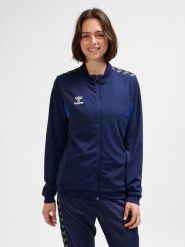 Damska bluza dresowa Hummel Authentic Pl. Niebieskie bluzy Hummel, xs, bez wzorów, z dresówki, klasyczne, bez ramiączek, bez kaptura. Za 212.45 zł.