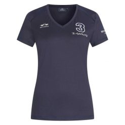 Koszulka damska HV Polo Favouritas Tech. Niebieskie t-shirty sportowe HV POLO, bez wzorów, bez ramiączek. Za 251.50 zł.