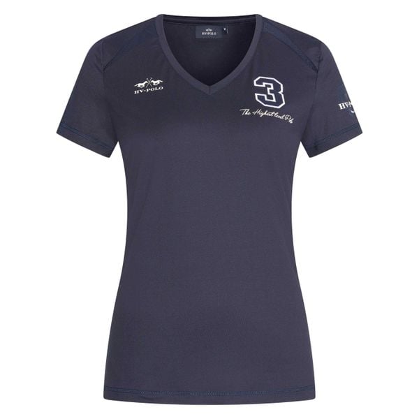 Koszulka damska HV Polo Favouritas Tech. Niebieskie t-shirty sportowe HV POLO, bez wzorów, bez ramiączek. Za 251.50 zł.