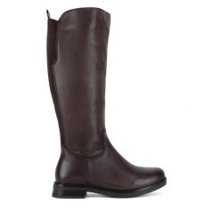Kozaki Lasocki. Brązowe kozaki Lasocki, bez wzorów, bez obcasa, na płaskiej podeszwie, bez zapięcia. Za 379.99 zł.