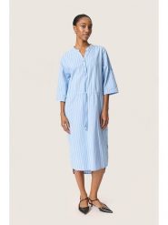 Soaked in Luxury Sukienka "Anvitte" w kolorze błękitnym rozmiar: L. Niebieskie sukienki Soaked in Luxury, l, bez wzorów, z bawełny, bez kołnierzyka, bez ramiączek, midi. Za 145.26 zł.