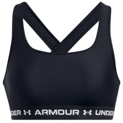 Top Under Armour Crossback Mid Biustonosz Damskie. Czarne topy sportowe Under Armour, s, bez wzorów. Za 204.50 zł.