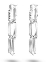 Eclat d'Argent Srebrne kolczyki rozmiar: onesize. Szare kolczyki Eclat d'Argent, srebrne. Za 260.99 zł.