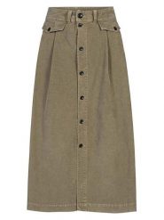 Herrlicher Spódnica "Peony" w kolorze oliwkowym rozmiar: L. Brązowe spódnice Herrlicher, l, bez wzorów, midi. Za 195.99 zł.