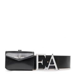 Pasek Damski Emporio Armani. Czarne paski Emporio Armani, bez wzorów. Za 1,139.00 zł.