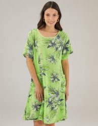 Bawełniana sukienka w kwiaty. Sukienki Unisono, bez wzorów, z bawełny, bez kołnierzyka, bez ramiączek, mini. Za 149.00 zł.