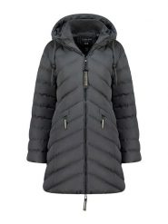 Canadian Peak Płaszcz zimowy "Clarisseak" w kolorze szarym rozmiar: XL. Szare płaszcze Canadian Peak, na zimę, xl, bez wzorów, z puchu, bez kaptura. Za 345.36 zł.