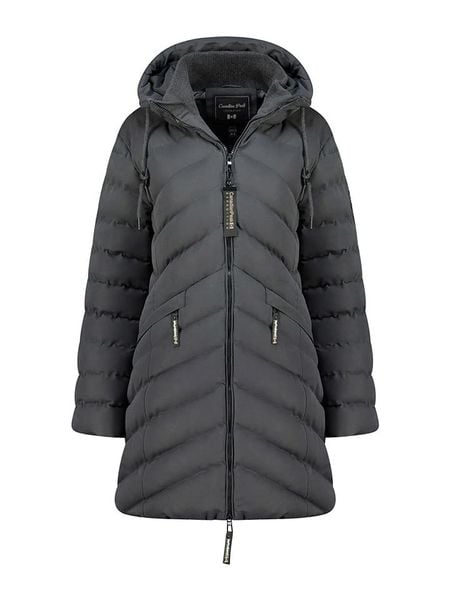 Canadian Peak Płaszcz zimowy "Clarisseak" w kolorze szarym rozmiar: XL. Szare płaszcze Canadian Peak, na zimę, xl, bez wzorów, z puchu, bez kaptura. Za 345.36 zł.