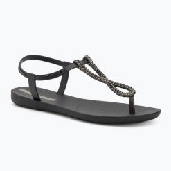 Sandały damskie Ipanema Class Twist. Czarne sandały Ipanema, bez wzorów, bez obcasa, bez zapięcia. Za 83.99 zł.