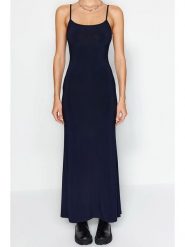 Trendyol Sukienka w kolorze granatowym rozmiar: S. Niebieskie sukienki Trendyol, s, bez wzorów, bez kołnierzyka, bez ramiączek, maxi. Za 63.45 zł.