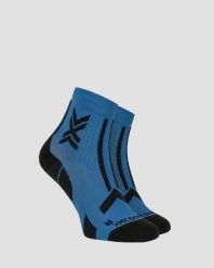Skarpety unisex X-Socks TRAILRUN DISCOVER ANKLE MINERAL BLUE/X BLACK A016. Niebieskie skarpetki X-Socks, bez wzorów, z włókna. Za 109.99 zł.
