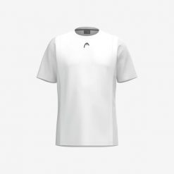 CLUB 25 Tech T-Shirt Boys. Białe t-shirty Head, bez wzorów, z meshu, sportowe, bez kołnierzyka, bez ramiączek. W wyprzedaży za 135.00 zł.