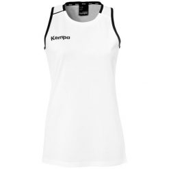 Damska koszulka typu tank top Kempa Player. Białe topy Kempa, xl, bez wzorów, sportowe, bez kołnierzyka, bez ramiączek. Za 119.50 zł.