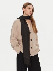 Guess Szal AW5278 MOD03 Czarny. Czarne szaliki i kominy Guess, z aplikacjami, z materiału. Za 259.99 zł.
