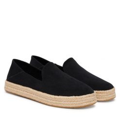 Espadryle Toms. Czarne espadryle TOMS, bez wzorów, bez obcasa. Za 349.99 zł.