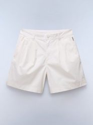 NAPAPIJRY Szorty "Nara" w kolorze kremowym rozmiar: W32. Białe szorty NAPAPIJRY, bez wzorów, z bawełny. Za 194.15 zł.