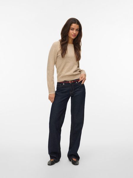 Vero Moda Sweter w kolorze beżowym rozmiar: M. Brązowe swetry Vero Moda, m, bez wzorów, z materiału, bez ramiączek. Za 78.84 zł.