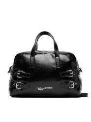 Karl Lagerfeld Jeans Torebka B1W30158 Czarny. Czarne torebki klasyczne Karl Lagerfeld Jeans, bez wzorów, z jeansu, bez dodatków. Za 769.99 zł.