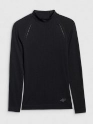 4F Koszulka sportowa w kolorze czarnym rozmiar: XS/S. Czarne t-shirty sportowe 4f, s, bez wzorów, z materiału, bez ramiączek, outdoorowe. Za 79.21 zł.