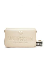 LOVE MOSCHINO Torebka JC4221PP0MKF0110 Écru. Listonoszki Love Moschino, bez wzorów, ze skóry, bez dodatków. Za 519.99 zł.