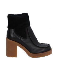 BOTKI Z MATERIAŁEM GRACE02 VAC NERO. Botki Venezia, bez wzorów, ze skóry, bez obcasa, bez zapięcia. Za 339.00 zł.