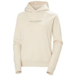 Bluza damska Helly Hansen Core. Białe bluzy Helly Hansen, na lato, uniwersalny, bez wzorów, z bawełny, eleganckie, bez ramiączek, bez kaptura. Za 392.00 zł.