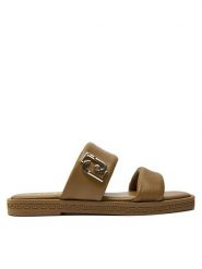 Liu Jo Klapki Iman 01 SA4113 P0062 Beżowy. Brązowe klapki Liu Jo, bez wzorów, ze skóry, bez obcasa, bez zapięcia. Za 479.99 zł.