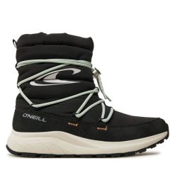 Śniegowce O'Neill. Czarne śniegowce O'Neill, bez wzorów, bez zapięcia. Za 349.99 zł.
