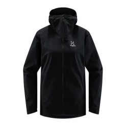 Kurtka przeciwdeszczowa damska Haglöfs Korp Proof. Czerwone kurtki Haglöfs, xs, bez wzorów, bez kaptura, trekkingowe. Za 349.99 zł.
