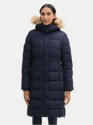 Tom Tailor Kurtka puchowa 1042915 Granatowy Regular Fit. Niebieskie kurtki Tom Tailor, xs, bez wzorów, z puchu, bez kaptura. Za 449.99 zł.