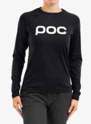 Bluza rowerowa damska POC Reform Enduro Jersey. Czarne bluzy POC, xs, bez wzorów, z jersey, bez ramiączek, bez kaptura. Za 370.69 zł.