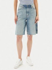 Wrangler Szorty jeansowe Jort 112362710 Niebieski Relaxed Fit. Niebieskie szorty Wrangler, bez wzorów, z bawełny. Za 229.99 zł.
