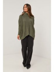 Soft Cashmere Golf w kolorze khaki rozmiar: 38/40. Brązowe swetry Soft Cashmere, bez wzorów, z kaszmiru, klasyczne, bez ramiączek. Za 177.95 zł.