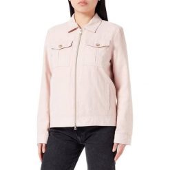 Kurtka GEOX W LICENA SHORT JKT Rose. Czerwone kurtki Geox, bez wzorów, z tkaniny, casualowe, bez kaptura. Za 530.99 zł.