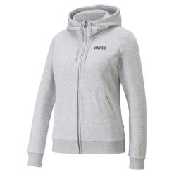 Bluza dresowa damska Puma ESS FZ. Czarne bluzy Puma, na zimę, s, bez wzorów, z dresówki, bez kaptura. Za 151.99 zł.