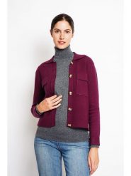 William de Faye Kardigan w kolorze fioletowym rozmiar: 40. Różowe swetry William de Faye, bez wzorów, z kaszmiru, klasyczne, bez ramiączek. Za 152.99 zł.