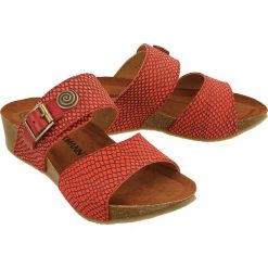 DR BRINKMANN 701186-4 rot, klapki profilaktyczne damskie. Klapki Dr. Brinkmann, bez wzorów, bez obcasa, bez zapięcia. W wyprzedaży za 233.90 zł.