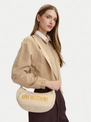 LOVE MOSCHINO Torebka JC4245PP0OKD0110 Beżowy. Brązowe listonoszki Love Moschino, bez wzorów, ze skóry, bez dodatków. Za 487.99 zł.