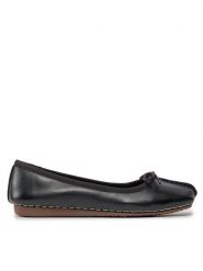 Clarks Baleriny Freckle Ice 203529294 Czarny. Czarne baleriny Clarks, bez wzorów, ze skóry, bez obcasa, bez zapięcia. Za 219.99 zł.