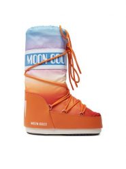 Moon Boot Śniegowce Mb Icon Sunrise 80D1402910 Pomarańczowy. Brązowe śniegowce Moon Boot, bez wzorów, z materiału, bez zapięcia. Za 899.99 zł.
