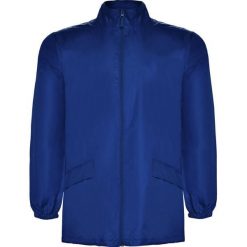 Lekka Wodoodporna Kurtka Dla Dorosłych Unisex Escocia. Niebieskie kurtki ROLY, l, bez wzorów, sportowe, bez kaptura. Za 82.99 zł.