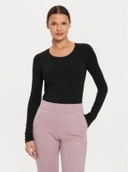 EA7 Emporio Armani Bluzka 6DTT06 TJQCZ 0210 Czarny Slim Fit. Czarne bluzki EA7 Emporio Armani, xl, bez wzorów, z bawełny, bez kołnierzyka, bez ramiączek. Za 169.99 zł.