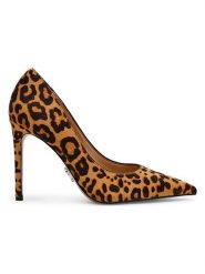 Steve Madden Skórzane czółenka w kolorze jasnobrązowo-czarnym rozmiar: 39. Brązowe czółenka Steve Madden, bez wzorów, klasyczne, bez obcasa, na szpilce, bez zapięcia. Za 274.95 zł.