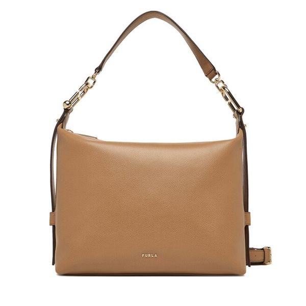 Torebka Furla. Brązowe torebki klasyczne Furla, bez wzorów, klasyczne, bez dodatków. Za 1,769.00 zł.