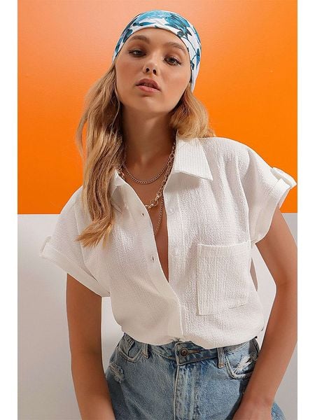 Lycalia Koszula w kolorze białym rozmiar: L. Białe koszule Lycalia, l, bez wzorów, bez kołnierzyka, bez ramiączek. Za 70.08 zł.