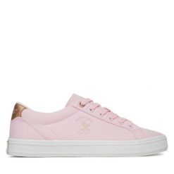 Tenisówki Beverly Hills Polo Club. Czerwone trampki Beverly Hills Polo Club, bez wzorów, bez zapięcia. Za 149.99 zł.