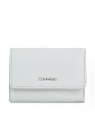 Calvin Klein Mały Portfel Damski Ck Must K60K611934 Szary. Szare portfele Calvin Klein, bez wzorów, ze skóry. Za 169.99 zł.