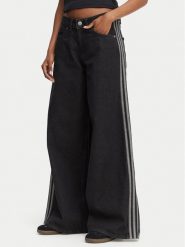 Adidas Jeansy Firebird Adilenium KD2905 Czarny Wide Leg. Czarne jeansy adidas, bez wzorów, z bawełny. Za 479.99 zł.