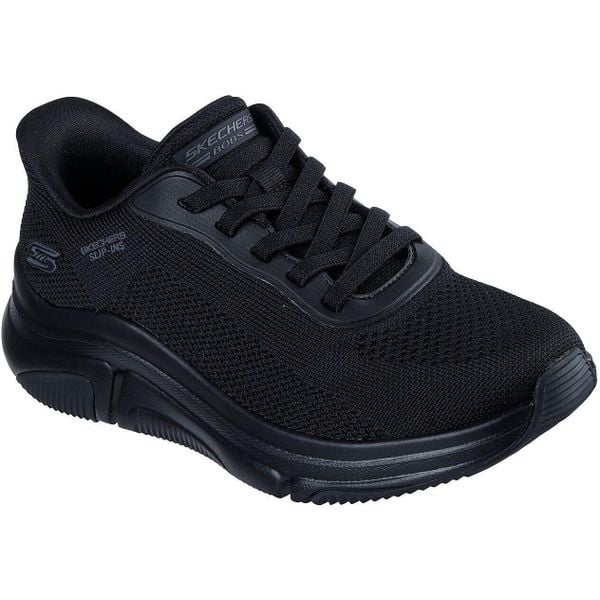Buty sportowe damskie Skechers Bobs Sparrow Flex Too You. Czarne buty sportowe lifestyle Skechers, bez wzorów, sportowe, bez zapięcia. Za 390.00 zł.
